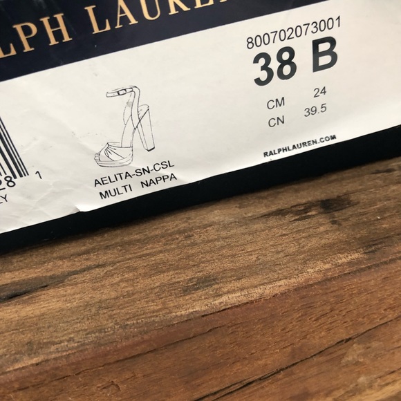 AElita multi nappa leather sandal size 38B - Picture 8 of 8